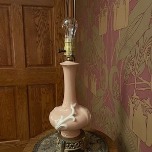 1950’s Rose Ceramic Lamp