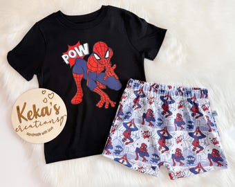 Spider-Man boy set; shorts and t-shirt set
