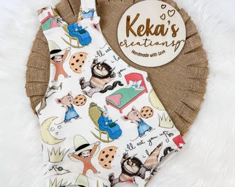 Children's book cross back overalls; shorts or pants