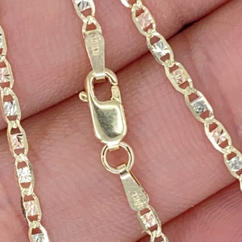 Solid 14K Tri-tone Gold Valentino 