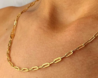 10k gold paperclip chain deals