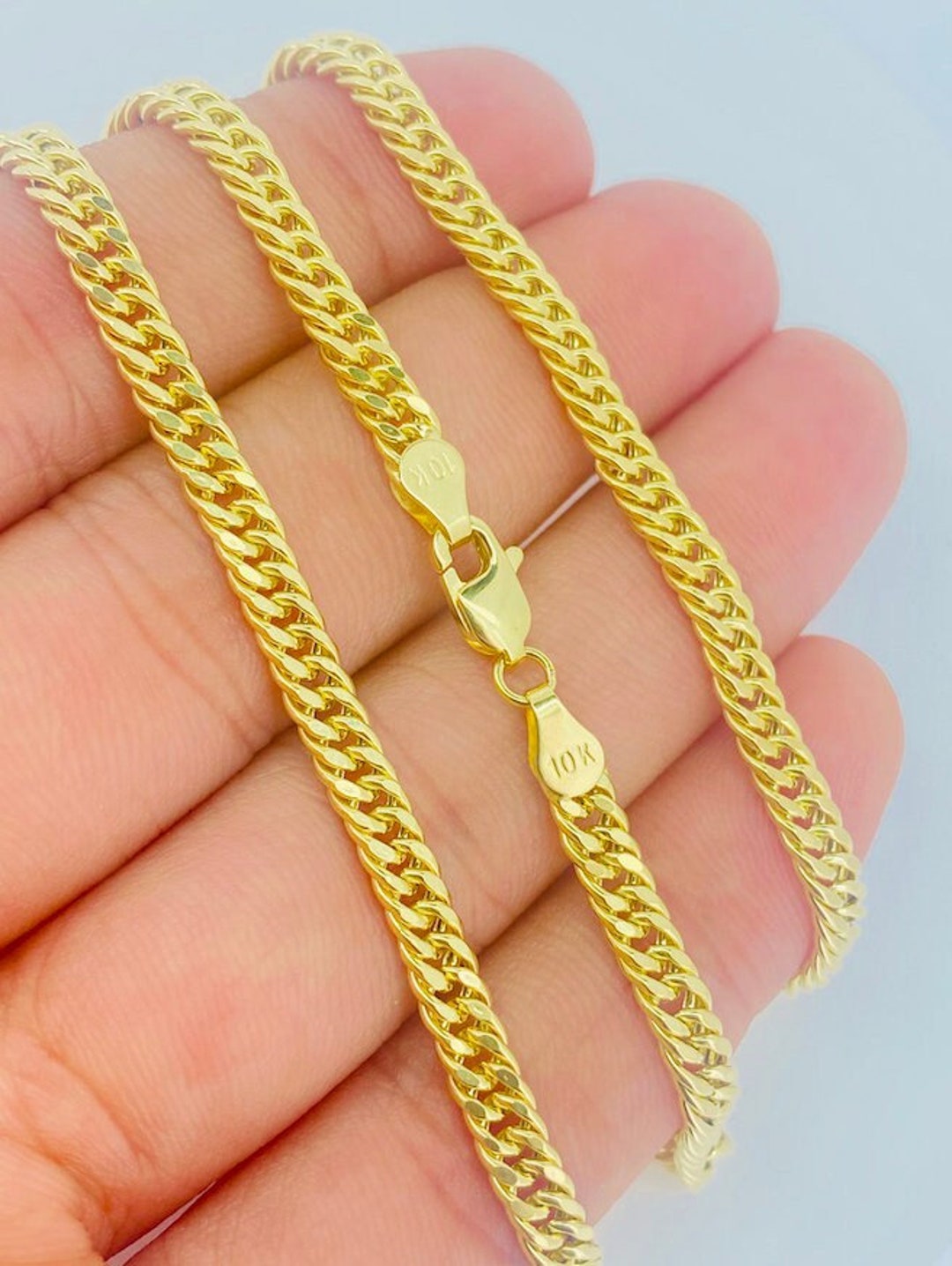 Bracelet Extender Chain Clasp 24k Gold Plated Necklace Jewelry Chain  Extension Sterling Silver Safety Chain for Jewelry Making, 3mm Width 2.3  Length
