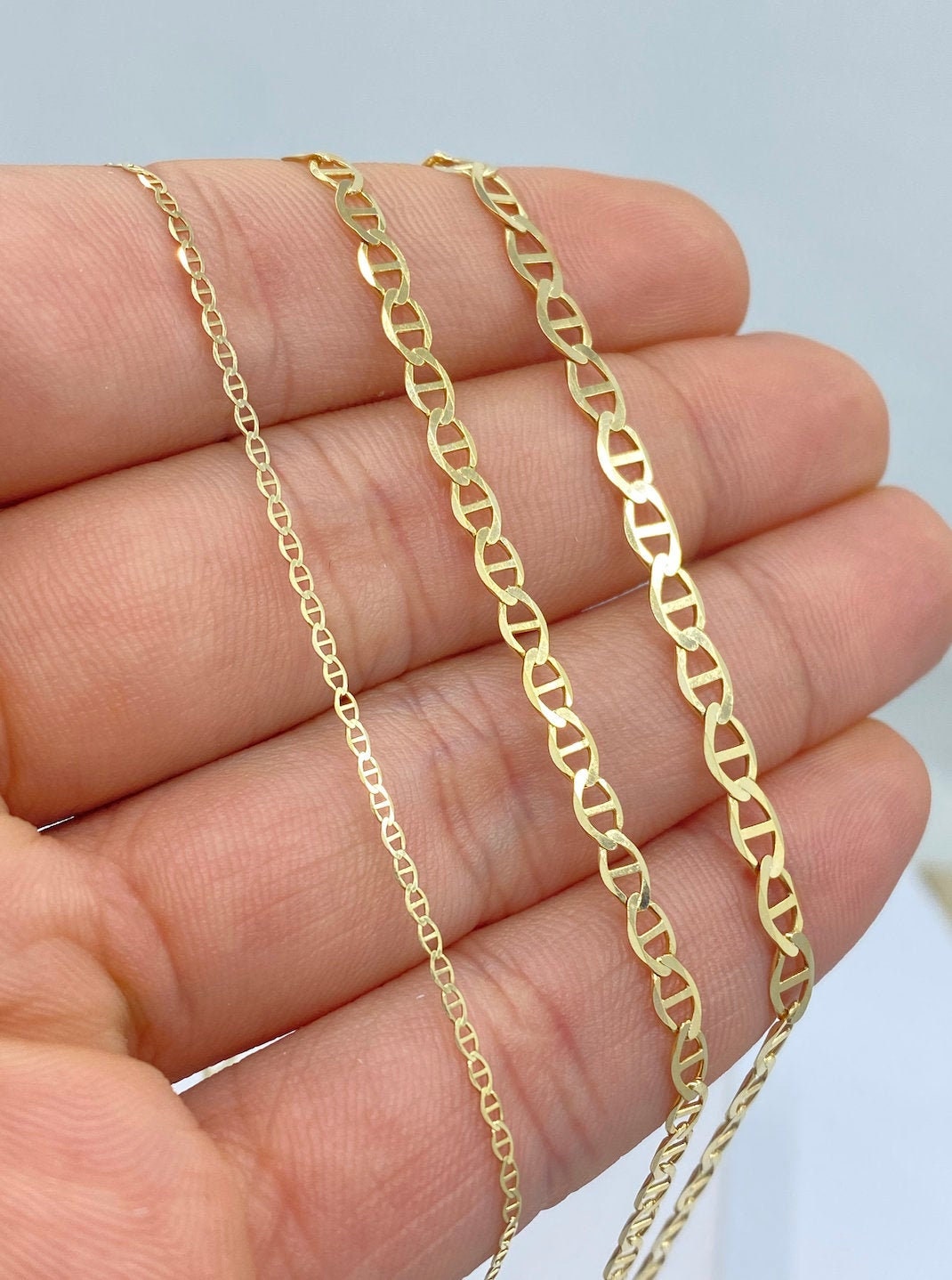10K Gold Shiny Cut Mariner Anchor 