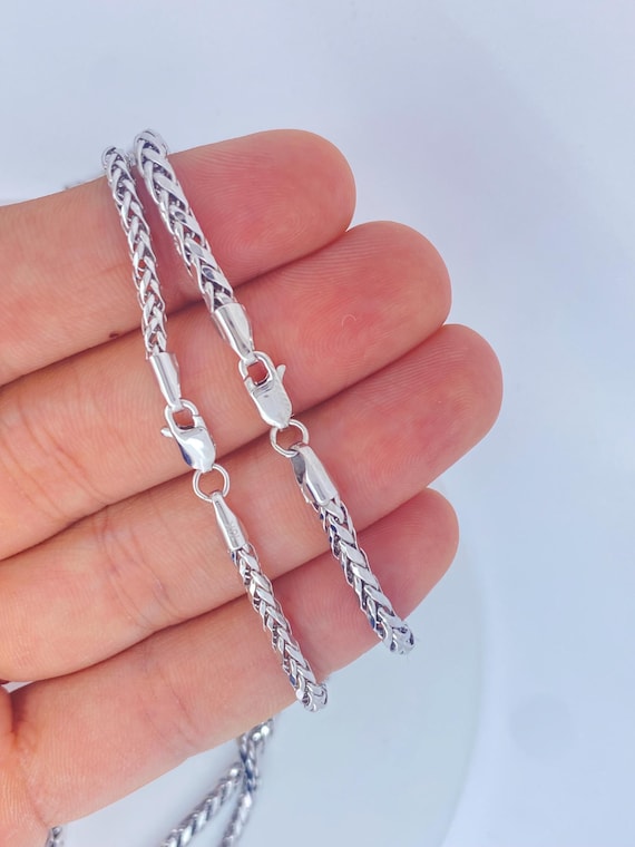 Solid 10k Gold Wheat Chain Necklace, 16 18 , 0.6mm or 1.0mm