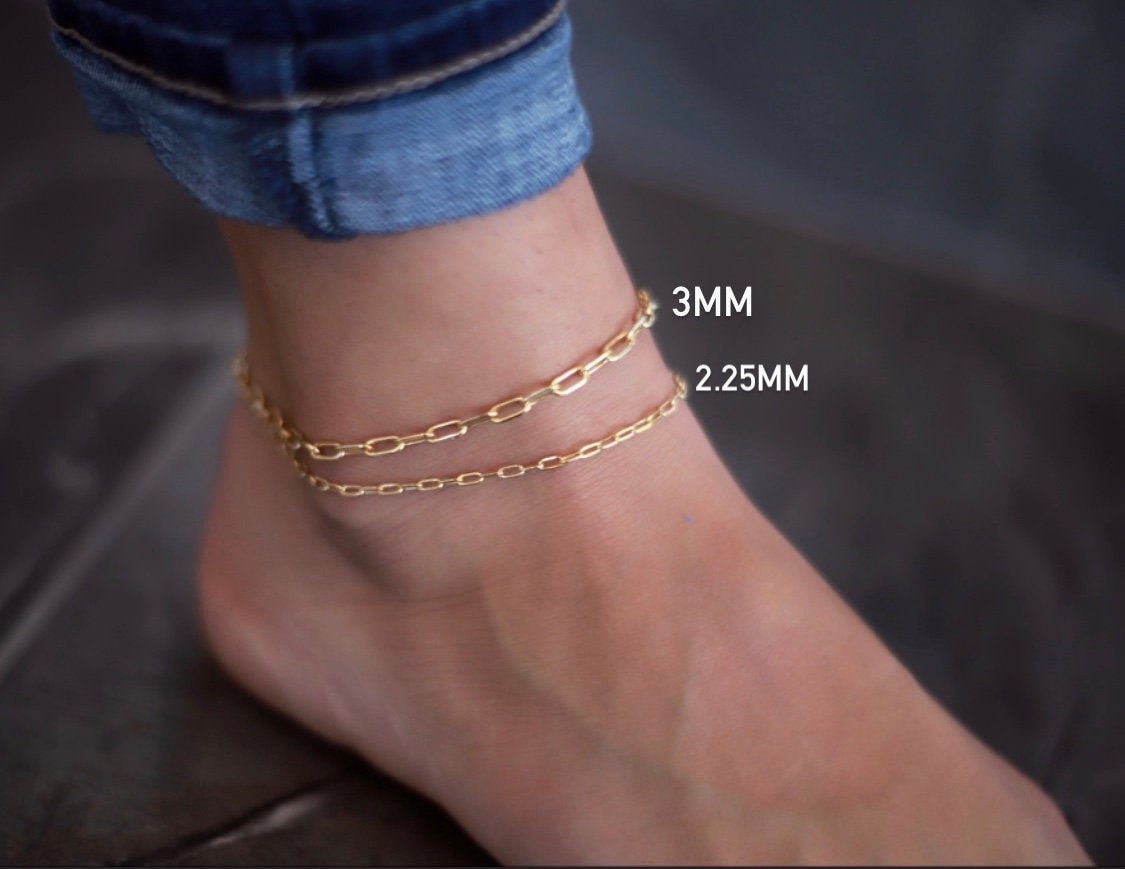 10k Gold Anklet 10kt Gold Anklet 10” Figuero ankle bracelet yellow gold 10kt Oro