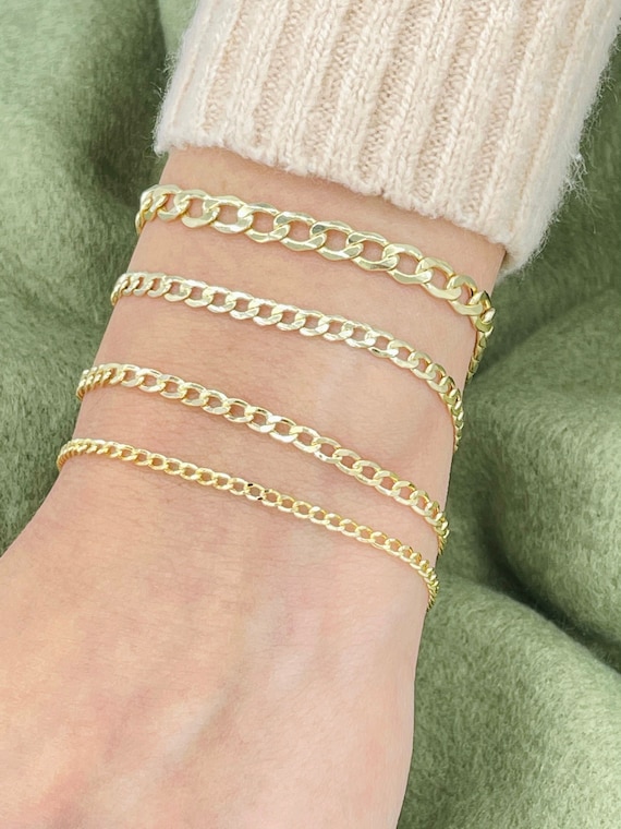 Ladies curb bracelet sale