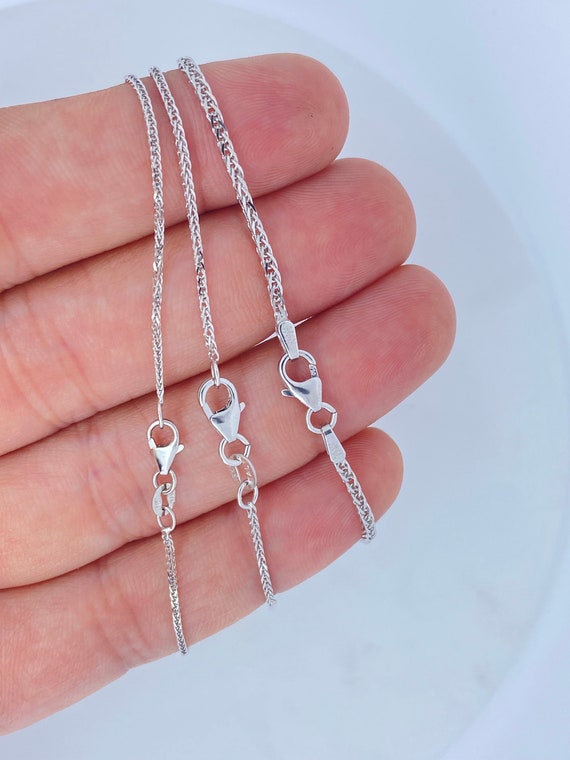 Solid 18K White Gold Diamond Cable Wheat Cut Chain, Genuine Solid 18K White Gold Cable Wheat, 1.25mm 1.5mm, 2mm, 18K White Gold 18KT ITALY - Etsy Solid 18K White Gold Diamond Cable Wheat Cut Chain, Genuine Solid 18K White Gold Cable Wheat, 1.25mm 1.5mm, 2mm, 18K White Gold 18KT ITALY - Etsy
