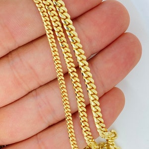 Solid 18K Gold Miami Cuban Chain, Made In Italy, Highest Quality Available for Cuban Chains, Men 18K Gold Chains, 18K 750 Gold Cuban Chain image 6