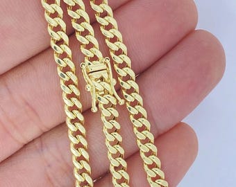 HOPLO Panzerkette Panzerkette 585 - 14 Karat Gold 4,0 Mm 60 Cm Halskette, Made In Germany