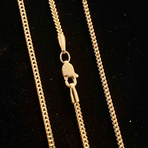 Solid 10K Gold Franco Box Chain 1.75mm 