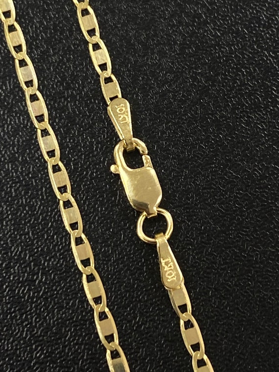 10K トライカラー ゴールド バレンチノ マリナー アンカー チェーン ネックレス 約2.5mm 約56cm ネックレス ブレスレット JOERODEO