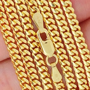 Solid 18K Gold Miami Cuban Chain, Made In Italy, Highest Quality Available for Cuban Chains, Men 18K Gold Chains, 18K 750 Gold Cuban Chain image 1