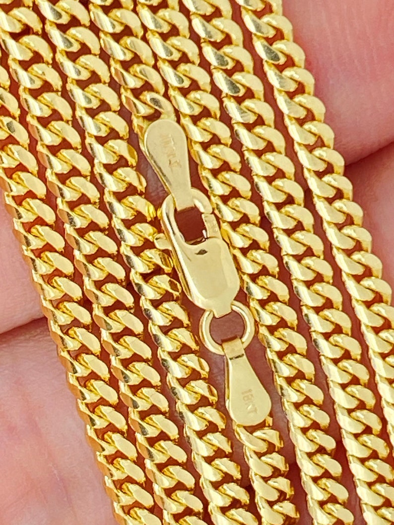 Solid 18K Gold Miami Cuban Chain, Made In Italy, Highest Quality Available for Cuban Chains, Men 18K Gold Chains, 18K 750 Gold Cuban Chain image 1