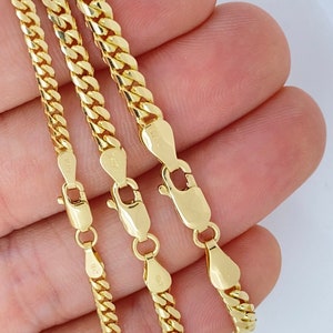 Solid 18K Gold Miami Cuban Chain, Made In Italy, Highest Quality Available for Cuban Chains, Men 18K Gold Chains, 18K 750 Gold Cuban Chain image 7