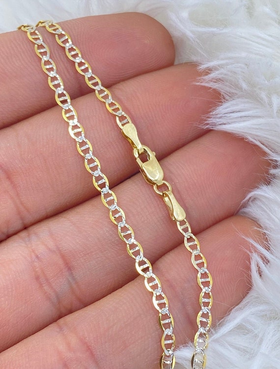 Solid 10K Gold Rope Chain Gold Rope Necklace 1.5mm 2mm 3mm 16in 18inch 20,  10K Gold Rope Chain, 10K Rope Chain, Diamond-cut, Men, Woman 