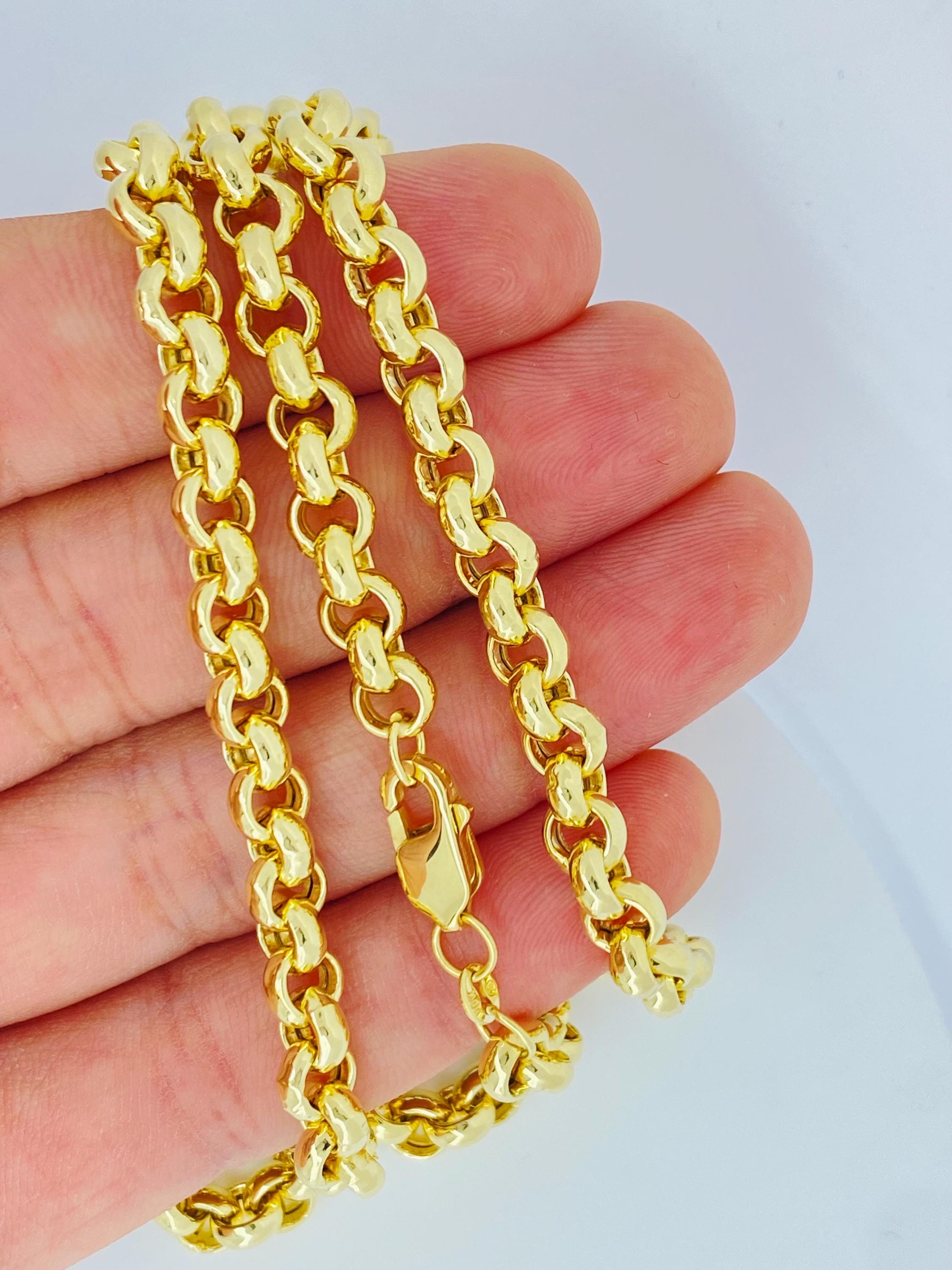 10K ソリッドゴールド 2mm ダイヤモンドカット チェーン 55cm ソリッド 10K ゴールド ロロ ケーブル チェーン、ダイヤモンドカット