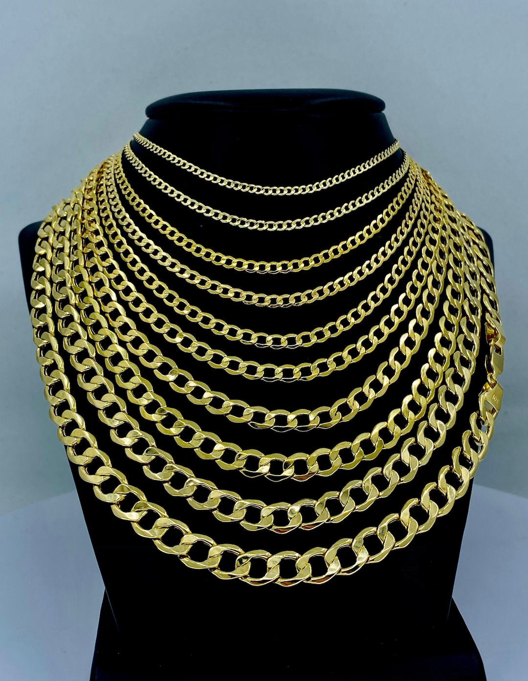 Unbespelt Goldkette Dünne Halskette Kette 1 Mm Panzerkette Damantert