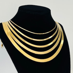 Solid Gold Thin Chain, 14K Gold Chain Necklace, Wheat Chain