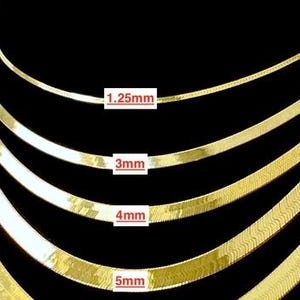Solid 10K Gold Herringbone Bracelet 1mm 2mm 3mm 4mm, Ladies Gold Bracelet, Trending Gold Jewelry, Liquid Link Gold Bracelet