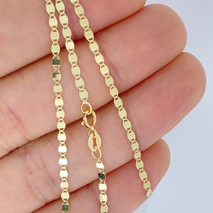 Spegelarmband i massivt 18K guld, Damarmband i guld, Armband i 18K guld, Handkedja i 18K guld för damer, Trendigt stapelbart armband i massivt guld bild 2