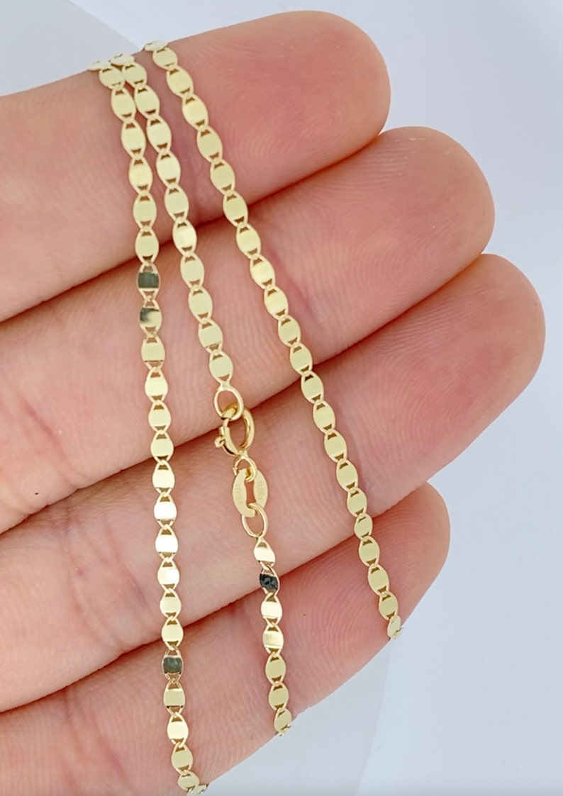 Spegelarmband i massivt 18K guld, Damarmband i guld, Armband i 18K guld, Handkedja i 18K guld för damer, Trendigt stapelbart armband i massivt guld bild 2