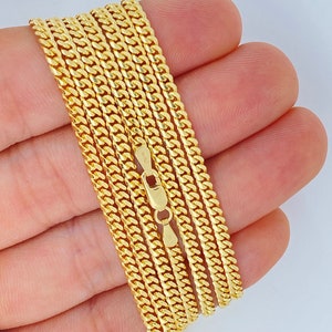 Solid 18K Gold Miami Cuban Chain, Made In Italy, Highest Quality Available for Cuban Chains, Men 18K Gold Chains, 18K 750 Gold Cuban Chain image 5