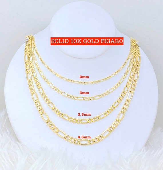 3mm Figaro Chain 24k Gold Figaro Chain Flat Figaro Chain Jewelry Chain Sold  by the Yard for Necklace Bracelet Anklet Supply, CH156 - BeadsCreation4u