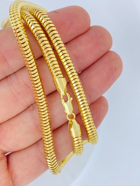 Gold Snake Chain Bracelet for Men