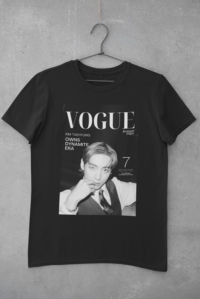 BTS Taehyung Vogue Tshirt Retro BTS Merch Aesthetic