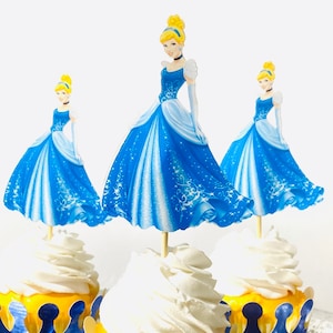 Cinderella Cupcake toppers