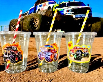 Monster Truck Party Cups