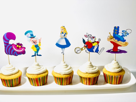 Alice in Wonderland (Cup) Cake Toppers -  shop