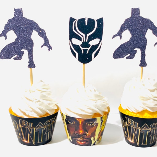 Black Panther Cupcake Toppers Printable