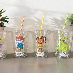 8 Personalized Rugrats Party Cups