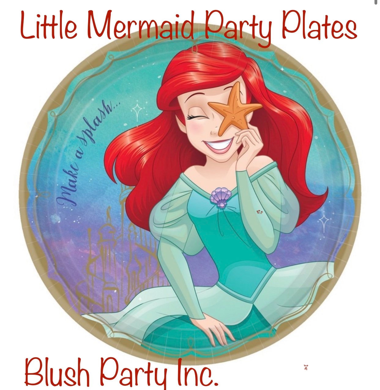 Licensed Little Mermaid Party Plates/napkins UK