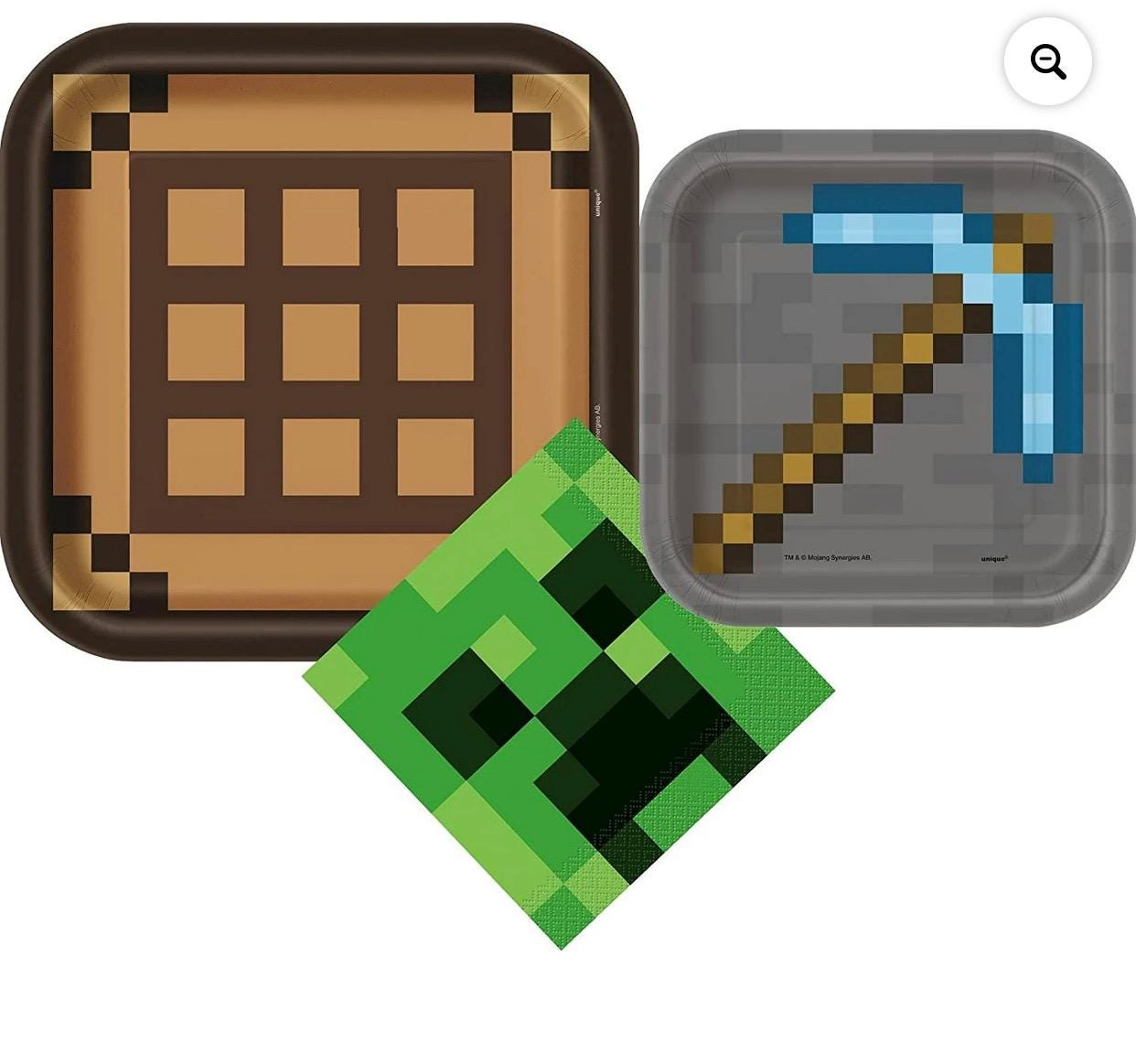 Minecraft Themed Tableware Set (Non-Licensed)