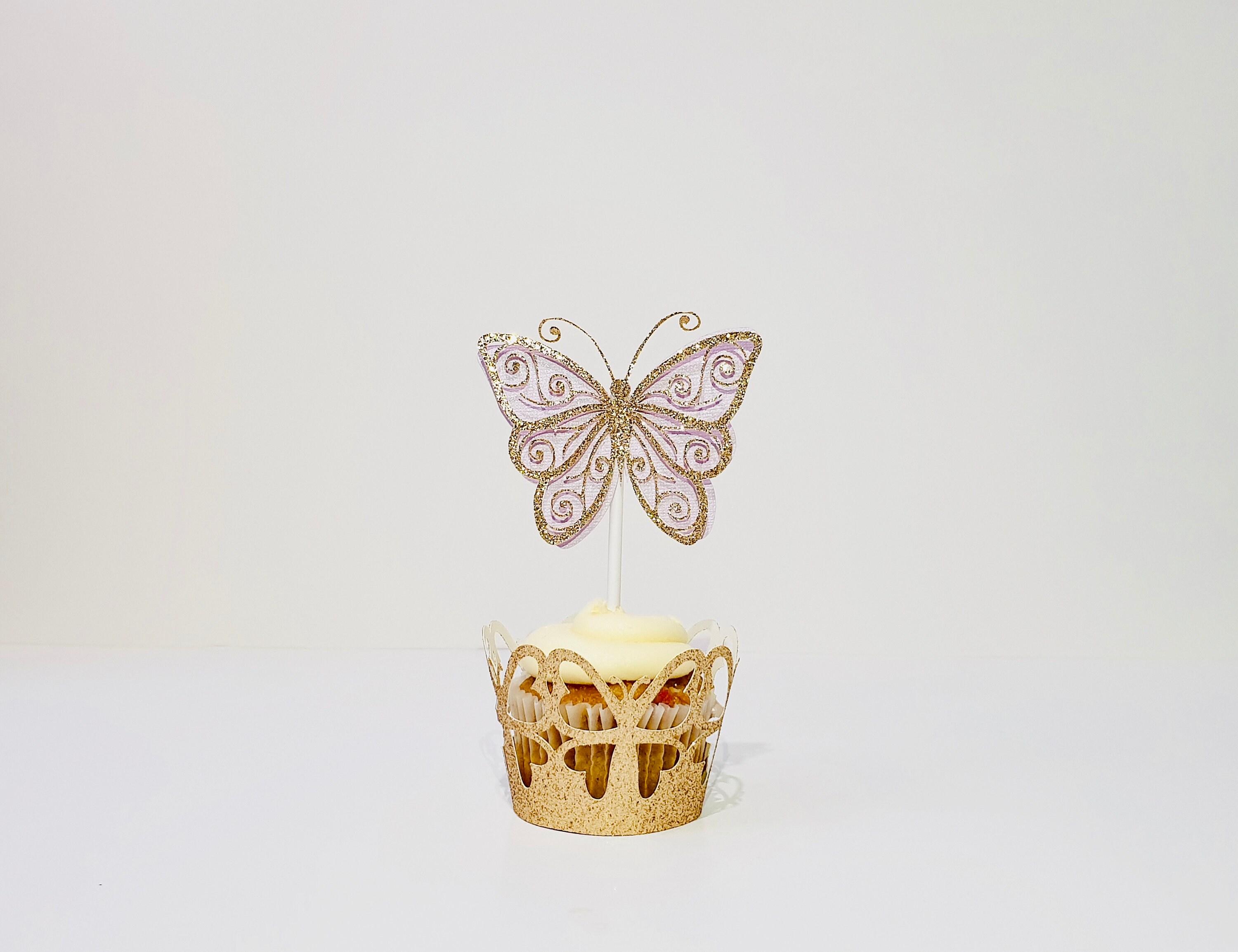 Butterfly Cupcake Toppers Butterfly Wonderland Cupcake Etsy