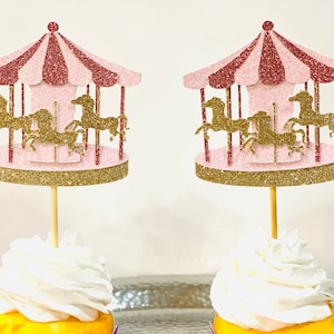 Carousel Cupcake Toppers