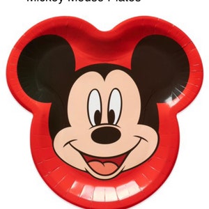 Licensed Mickey Mouse Plates/Napkins