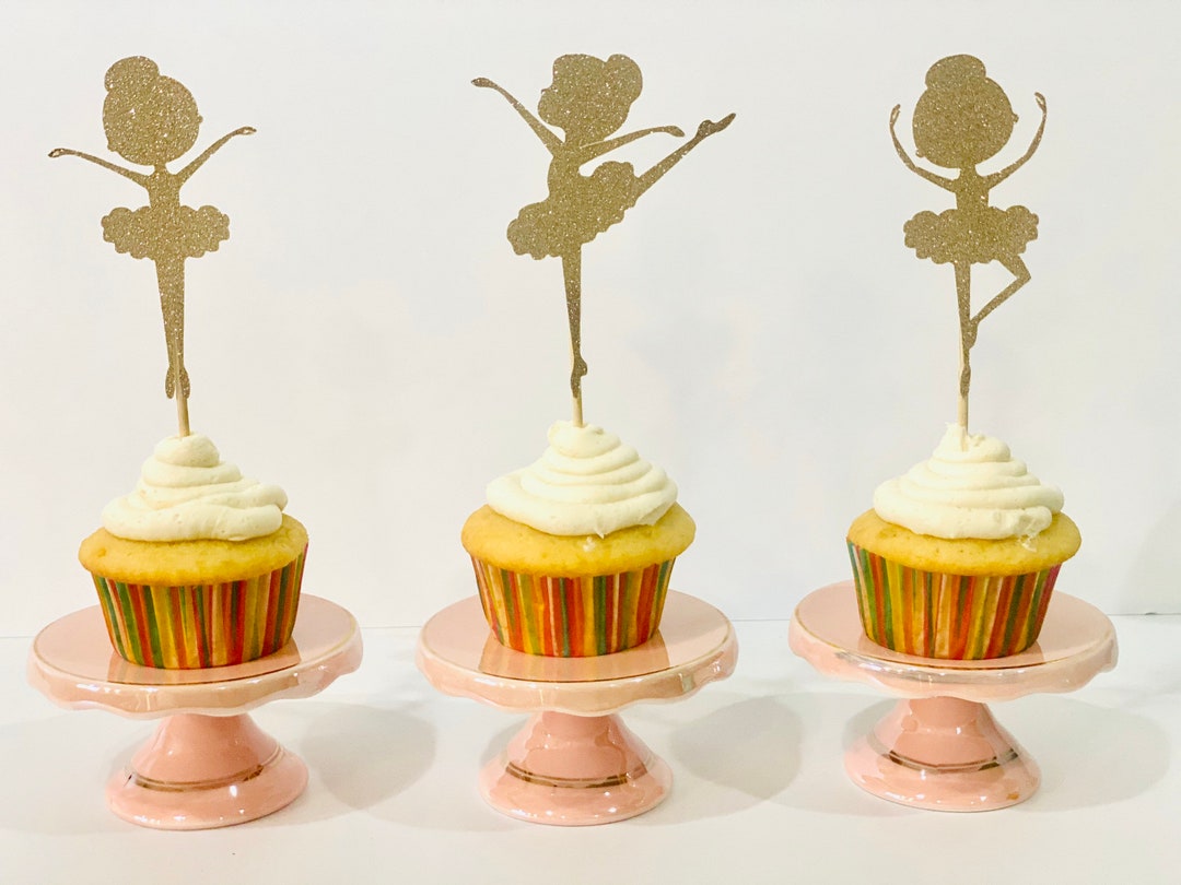 Ballerina Cupcake Toppers - Etsy