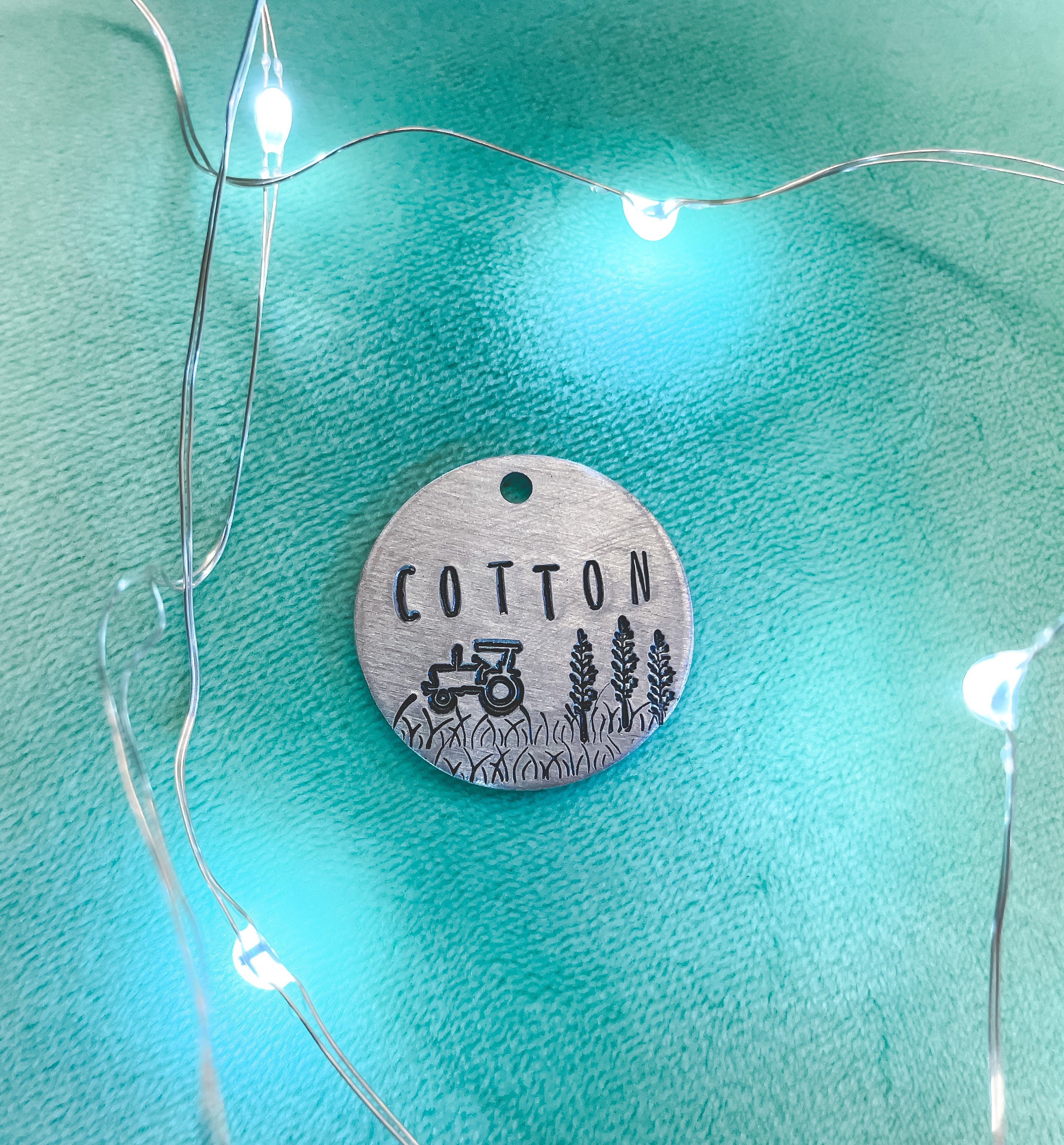 Tractor Farm Tag Custom Hand Crafted Personalized Hand Etsy