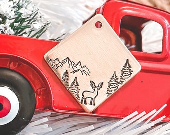 Etiquetas para cães, etiquetas para cães de aventura, etiquetas para cães de inverno, etiquetas para cães de Natal, etiquetas para cães de montanha, etiquetas para identificação de animais de estimação, etiquetas para animais de estimação, etiquetas para cães de metal, etiquetas para cães da floresta