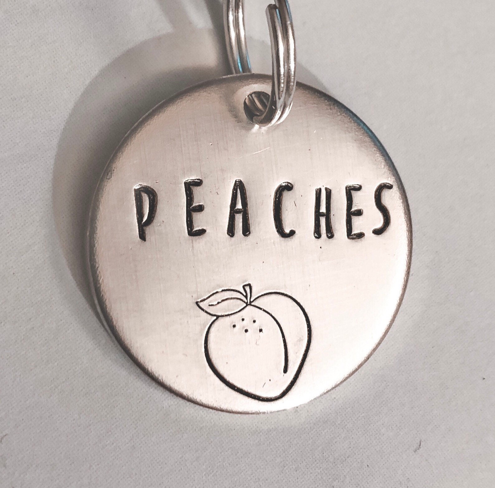 Dog Tags Peach Dog Tag Pet ID Tags Custom Dog Tags Pet ID Etsy