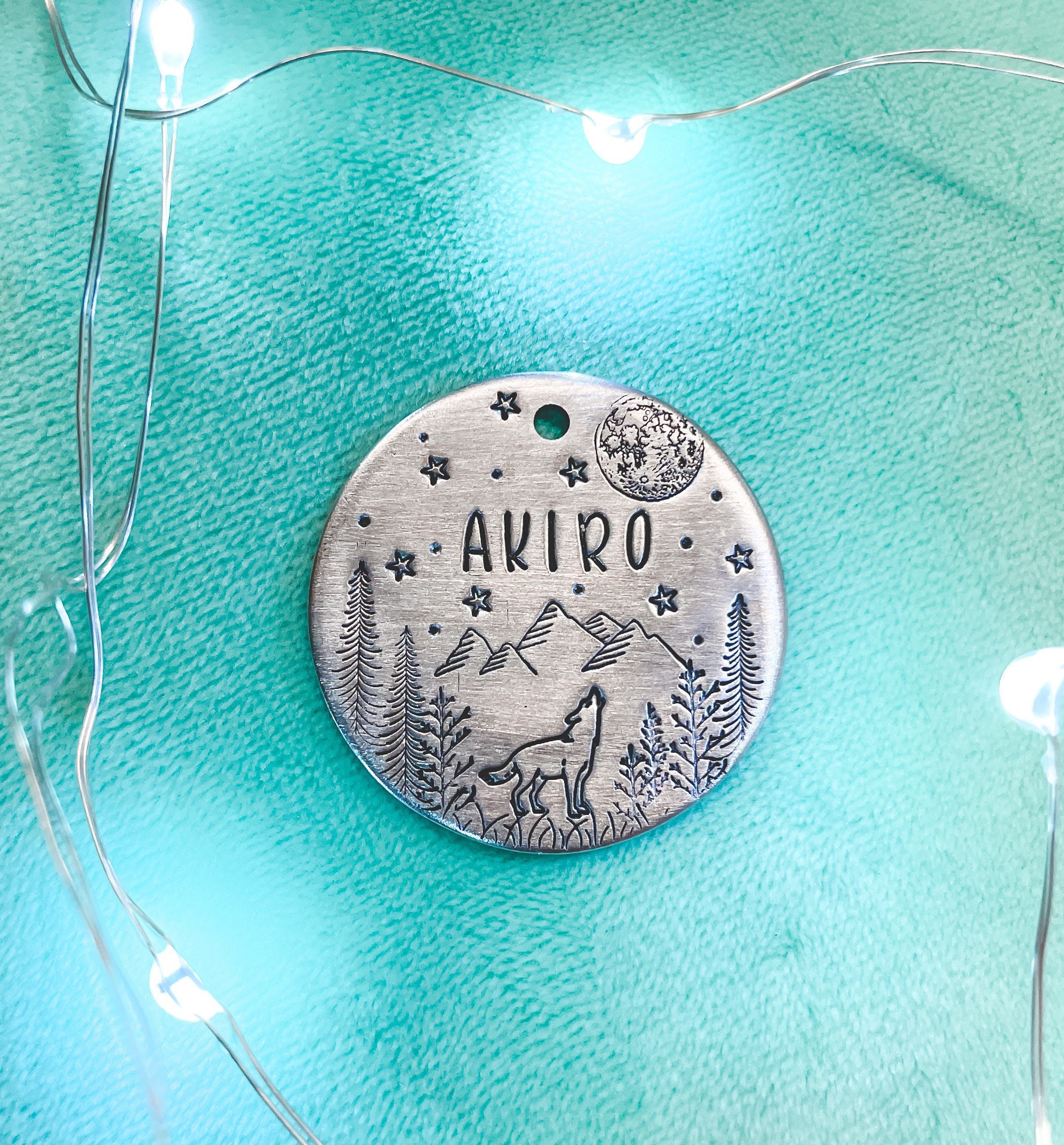 Wilderness Dog Tags Wolf Dog Tags Custom Dog Tags Etsy