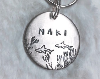 Shark Dog Tag : Custom dog tags, for pets, Personalized dog tags, Dog Tags, Pet ID Tag, Dog Tags for Dogs, Dog Name Tags, Pet Tags, cat tag