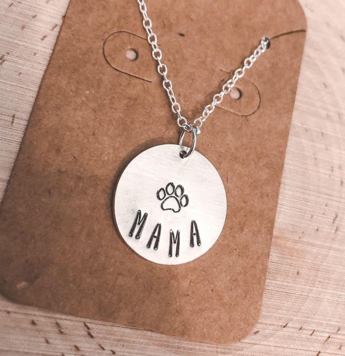 Dog Mom Necklace Pet Necklace Dog mom gift Dog Jewelry Etsy
