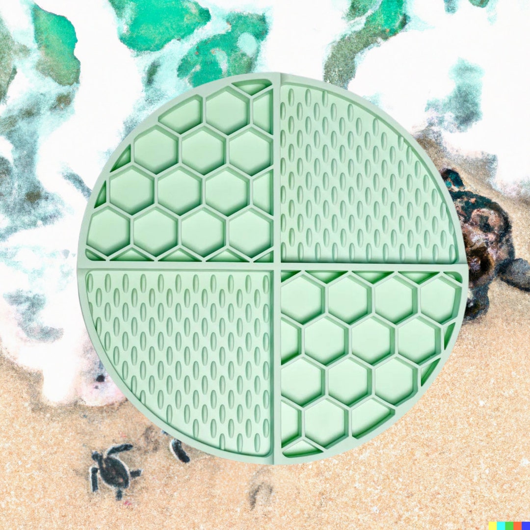 Sea Foam Lick Mat, Lick Mat, Dog Bowl, Pet Bowl, Dog Lick Mat, Slow