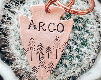 Arrowhead Dog Tag: Custom Dog Tags, Personalized Dog Tags, Pet ID Tag, Western Dog Tags, Arrow Dog Tag, Dog Gifts, For pets, Animal Owners