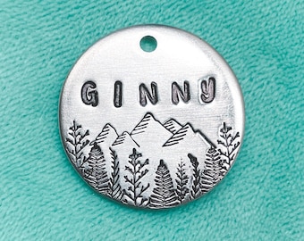 Mountain Dog Tag, Dog Tags, Adventure Dog Tags, Pet ID Tags, Custom Dog Tags, Pet ID Tags, Dog Tag for Dogs, Dog Gifts, For Dogs, Cat Tags