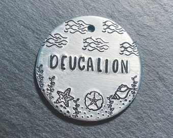 Beach Dog Tag, Ocean Dog Tag, Summer dog tag, Sea Life dog tag, Dog Tags, Dog Tags per cani, Dog Name Tags, Pet Tags, Cat ID Tags